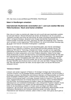Ideen in Handlungen umsetzen Internationale Studierende