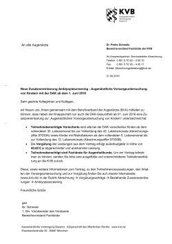 Brief KVB01 (RS) - Kassenärztliche Vereinigung Bayerns (KVB)