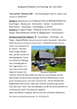 Bergwacht-Radtour am Sonntag. 26. Juni 2016