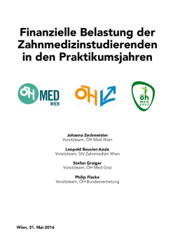 Pressemappe 72 W-PR.pages - ÖH MED WIEN – StV Zahnmedizin