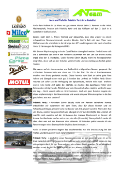 Hoch und Tiefs f&uuml;r Fr&eacute;d&eacute;ric Yerly in le Castellet