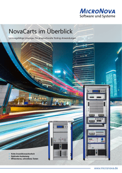NovaCarts im Überblick