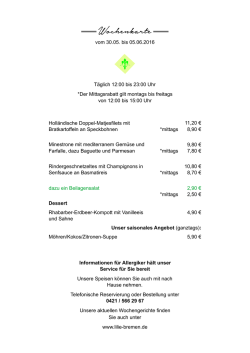30. 05. bis 05. 06. - Bremen