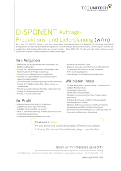 DISPONENT Auftrags