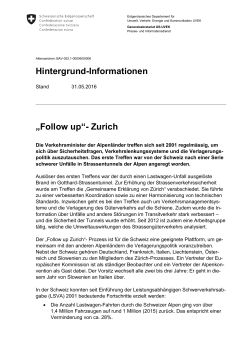 Hintergrund-Informationen „Follow up“- Zurich