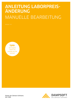 anleitung laborpreis- &auml;nderung manuelle bearbeitung
