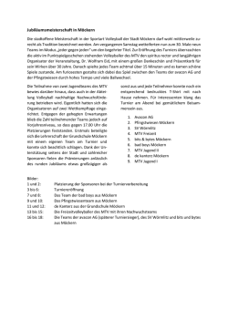 Jubil&auml;umsmeisterschaft in M&ouml;ckern