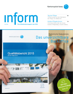 Inform Mai 2016 - Kantonsspital Aarau
