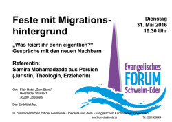 Feste mit Migrations- hintergrund &bdquo;Was feiert ihr denn eigentlich?&ldquo;