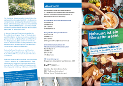Nahrung ist ein Menschenrecht - Bremer Informationszentrum für