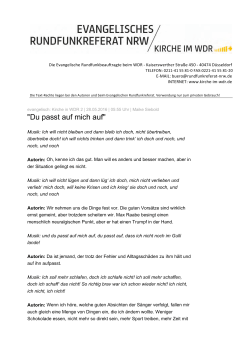 Du passt auf mich auf