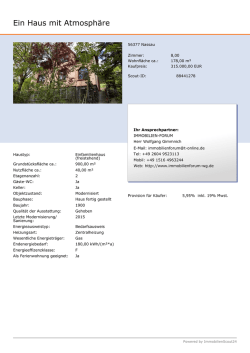 Ein Haus mit Atmosph&auml;re - Immobilien
