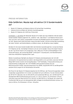 Edle Gef&auml;hrten: Mazda legt attraktive CX-5