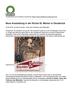 Neue Ausstellung in der Kirche St. Marien in Osnabrück