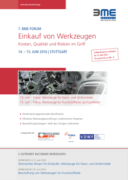 Einkauf von Werkzeugen