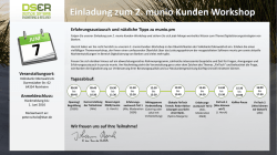 Einladung zum 2. munio Kunden Workshop