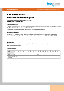 Datenblatt - Knauf Insulation