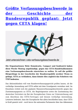 Gr&ouml;&szlig;te Verfassungsbeschwerde in der Geschichte