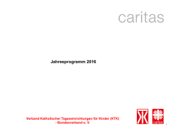 Jahresprogramm 2016 - (KTK)