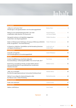 Inhaltsverzeichnis der Ausgabe 15
