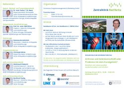 Programm ansehen... - Zentralklinik Bad Berka