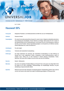Hauswart 50%
