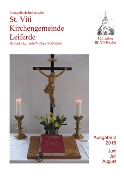 Ausgabe-2-2016-Juni-August - St. Viti Kirchengemeinde Leiferde