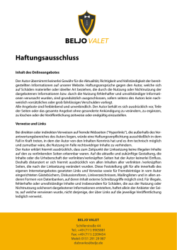 Haftungsausschluss
