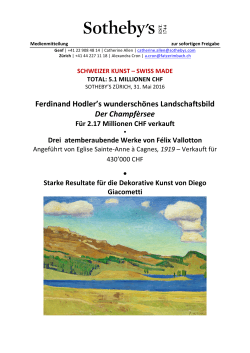 Ferdinand Hodler`s wunderschönes