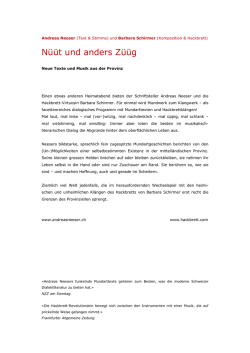 Informationen - Andreas Neeser