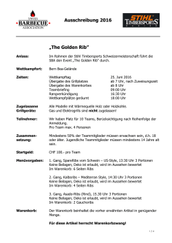 The Golden Rib - Swiss Barbecue Association