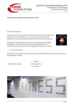 Infoblatt 2016 - powerlifting.ch
