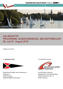 24h-Regatta-2016 - Einladung, Ausschreibung