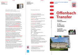 Offenbach Transfer - Landesamt für Denkmalpflege Hessen