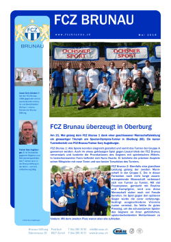 FCZ Brunau Newsletter Mai 2016
