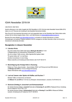 IGAA Newsletter 2016-04