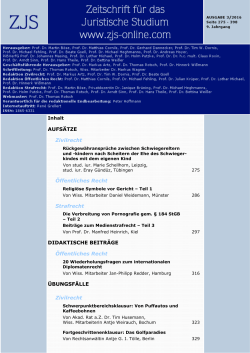 AUFSÄTZE Zivilrecht Öffentliches Recht Strafrecht DIDAKTISCHE