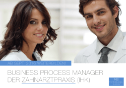 business process manager der zahnarztpraxis (ihk)