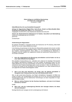 Drucksachen allgemein - Nieders&auml;chsischer Landtag