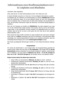 Informationsblatt - Evangelisch in Leipheim und Riedheim