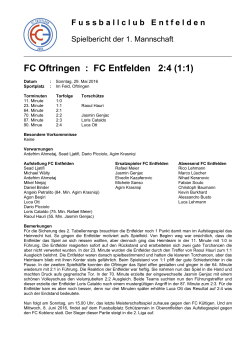 Bericht - FC Entfelden
