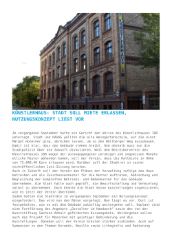 Künstlerhaus: Stadt soll Miete erlassen