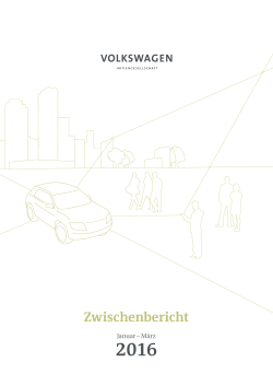 Volkswagen AG Zwischenbericht Januar