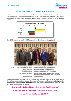 info - FDP Bickenbach