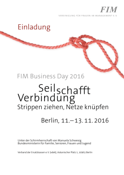 Einladung - FIM - Frauen im Management