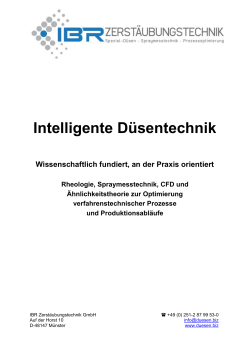 Intelligente D&uuml;sentechnik - IBR Zerst&auml;ubungstechnik GmbH