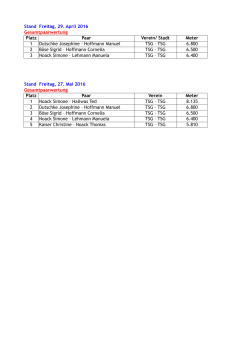 22 Gesamtpaarwertung Lauf 270516 - tsg-la