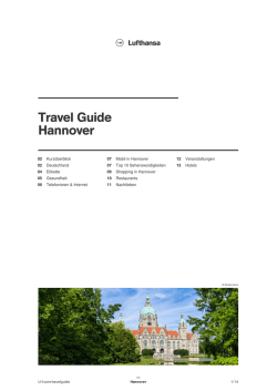 Hannover | Lufthansa &reg; Travel Guide