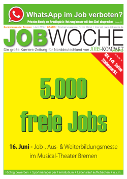 Messemagazin  - Bremer Karrieretag 2016