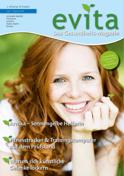 Das Gesundheitsmagazin / Ausbage Juni - Ausgust